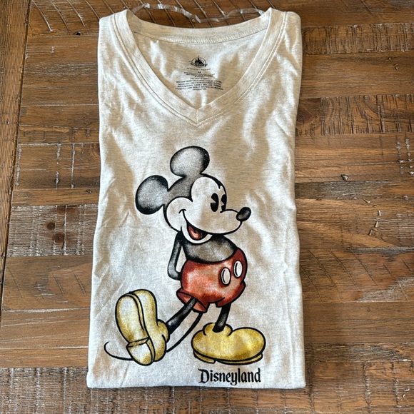 Disney Parks Authentic Original Mikey v-neck Tee - Picture 1 of 7